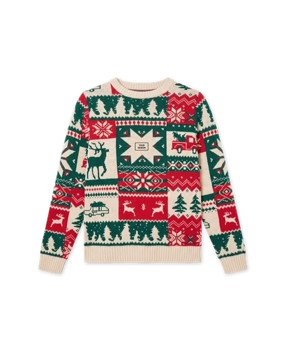 Christmas knitted sweater S-M