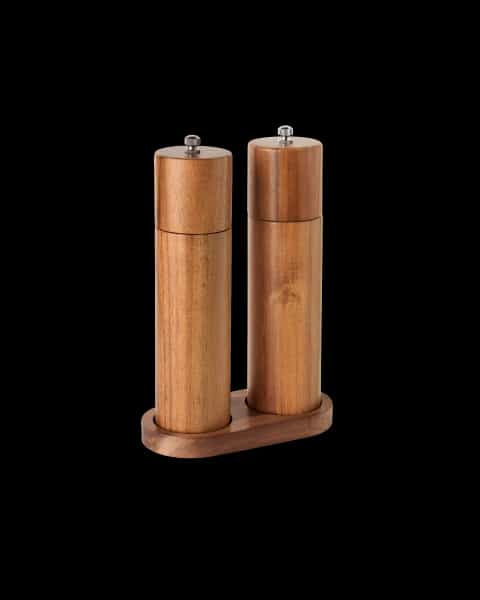 Acacia Wood Salt and Pepper Grinder Set