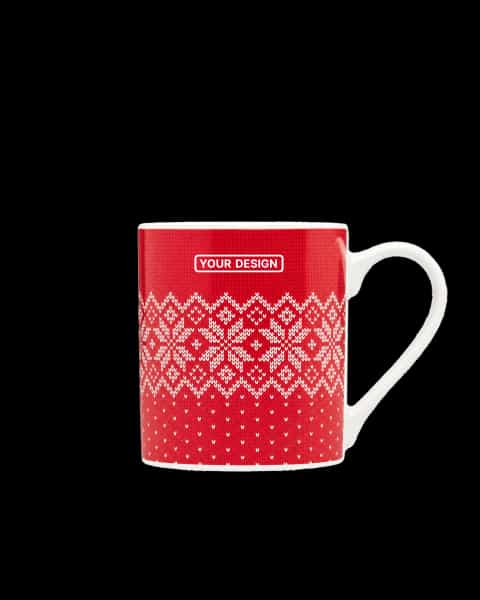 Winter gift mug and gloves set