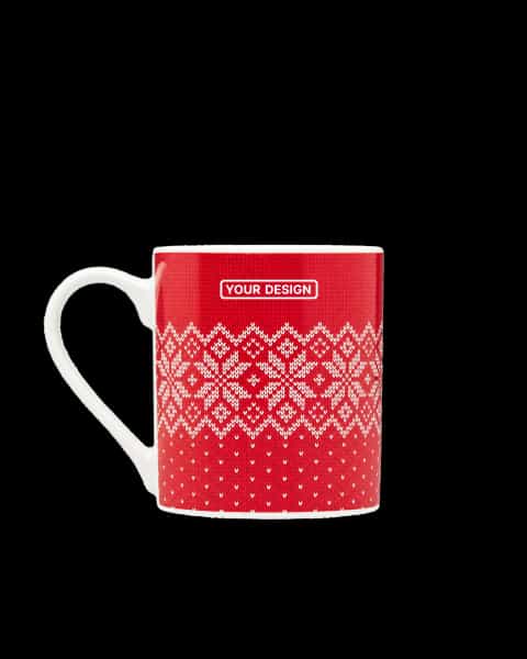 Winter gift mug and gloves set