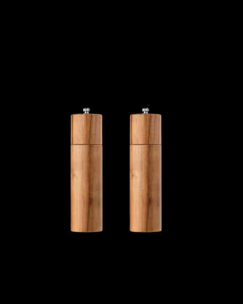 Acacia Wood Salt and Pepper Grinder Set