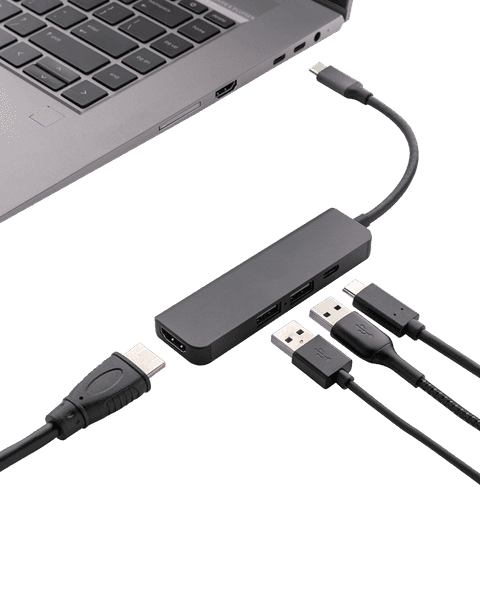 Aluminum hub with HDMI input