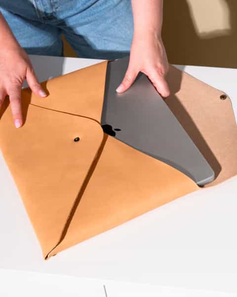 Leather Laptop Envelope