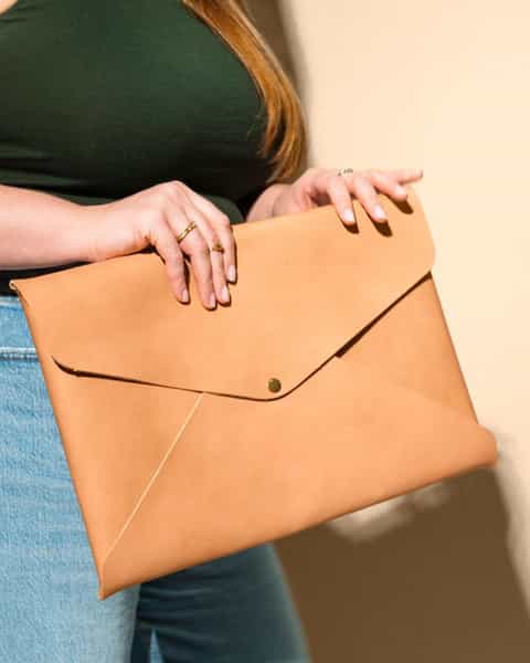 Leather Laptop Envelope