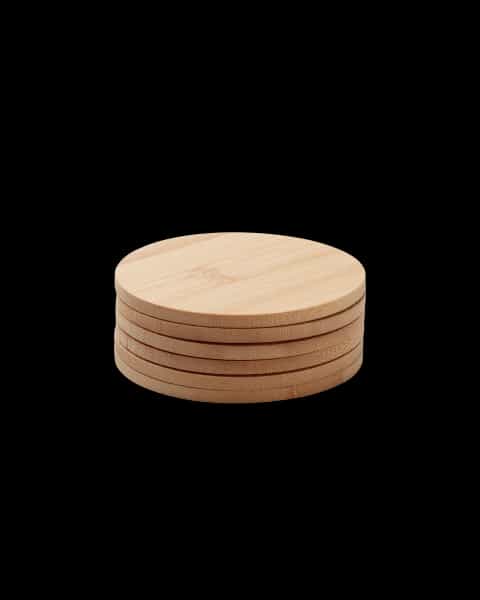 Bamboo Circular Coasters