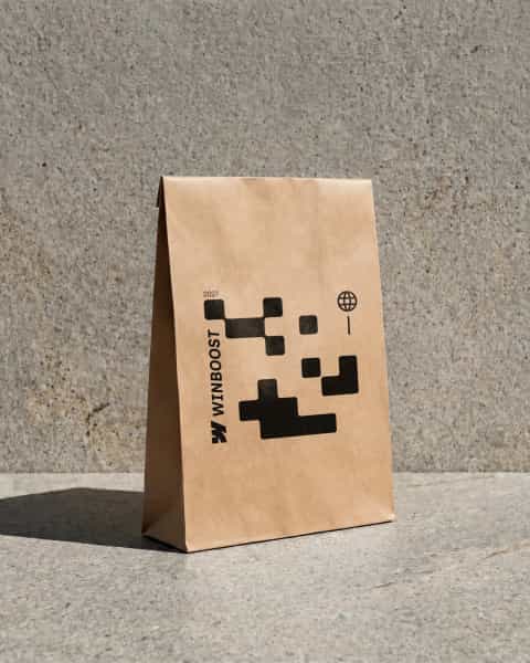 Stamped Kraft Mailer Bag