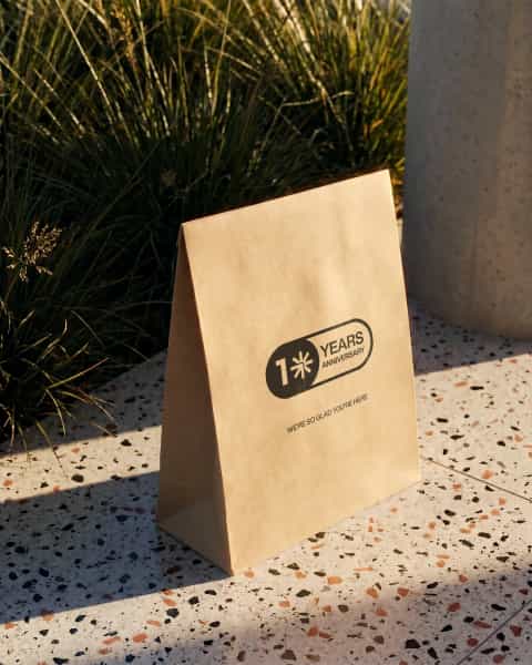 Stamped Kraft Mailer Bag