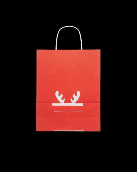 Medium Reindeer Paper Bag