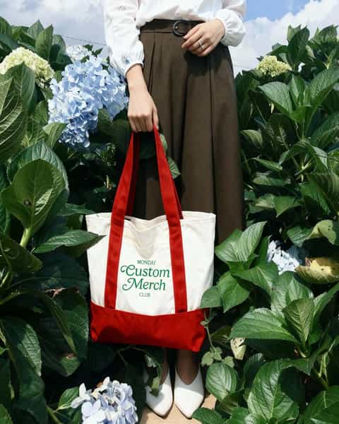 Dual Color Shopper Tote