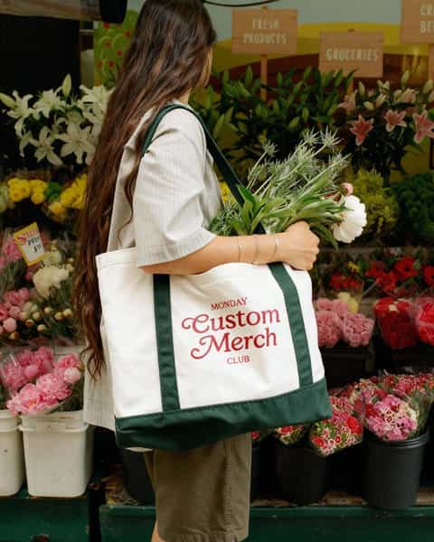 Dual Color Shopper Tote