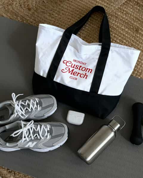 Dual Color Shopper Tote