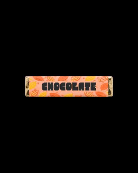 Branded milk chocolate bar