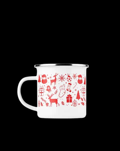Christmas Enamel Mug 300ml