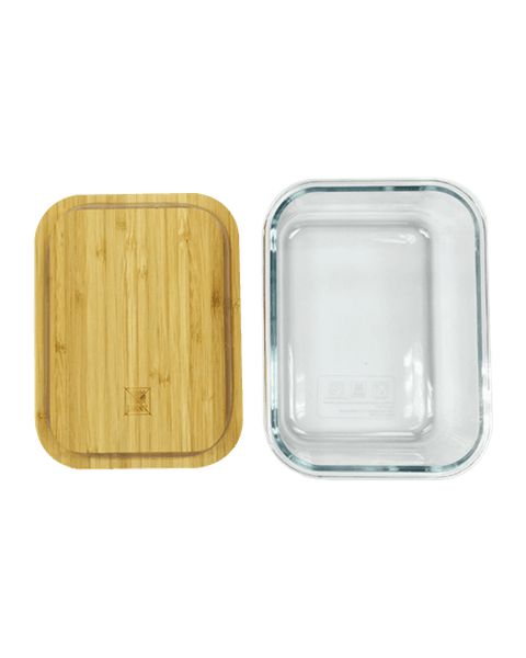 Glass Lunch Box with Cutlery
