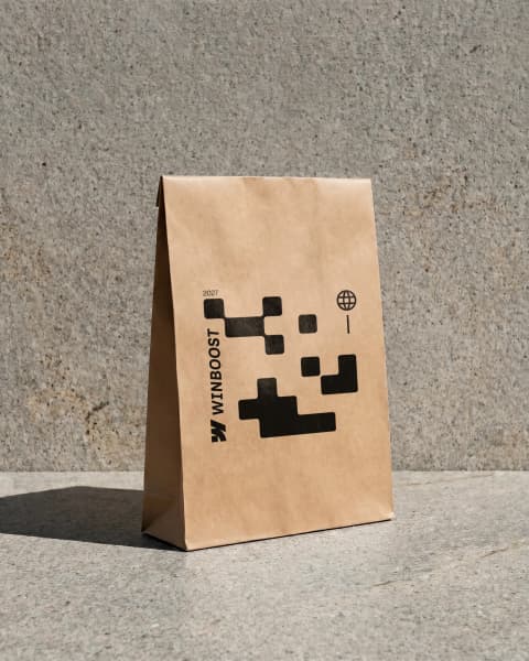 Stamped Kraft Mailer Bag