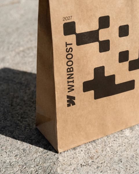 Stamped Kraft Mailer Bag
