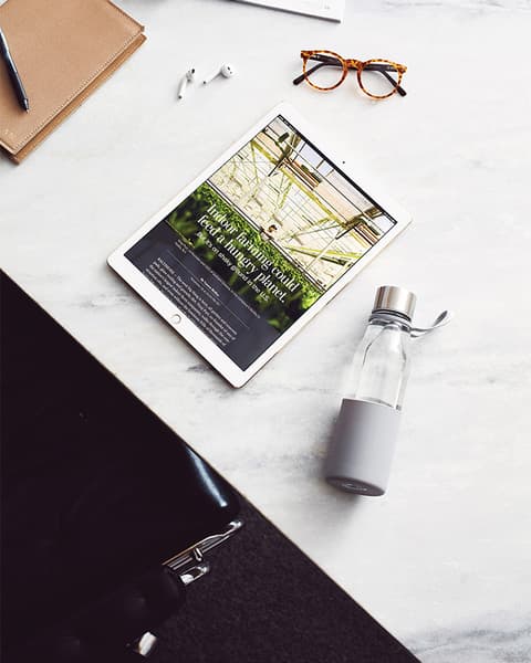 Glass 550ml Water Bottle