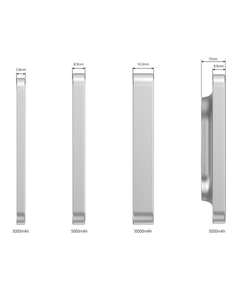 Aluminium 5000 mAh Magnetic Powerbank