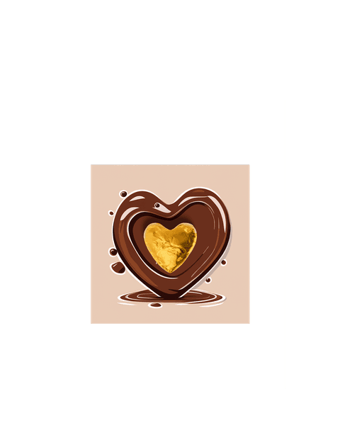 Card with Chocolate Heart