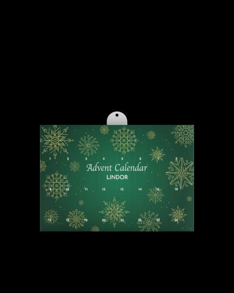 Premium Geschenk-Adventskalender mit Lindor Praliné