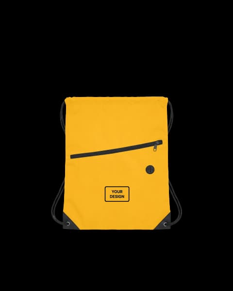 Zipper Drawstring Bag