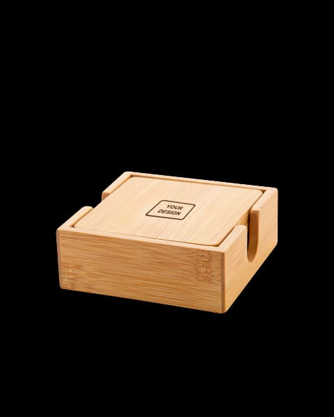 Sous-verres carrés en bambou