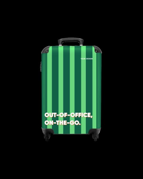 Valise avec impression en couleur