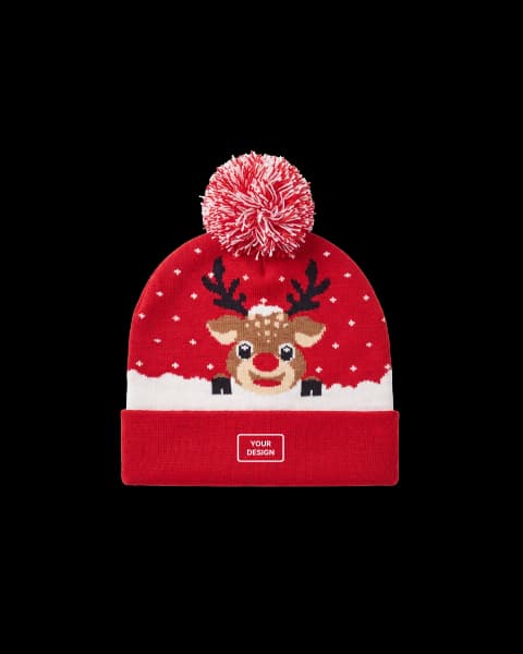 Gorro de punto navideño