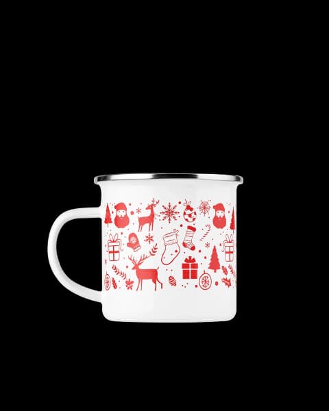 Weihnachts-Emaille-Becher 300ml