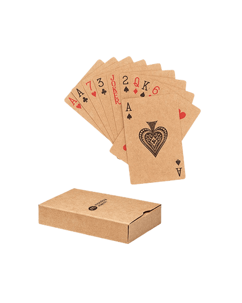 Cartes à jouer kraft