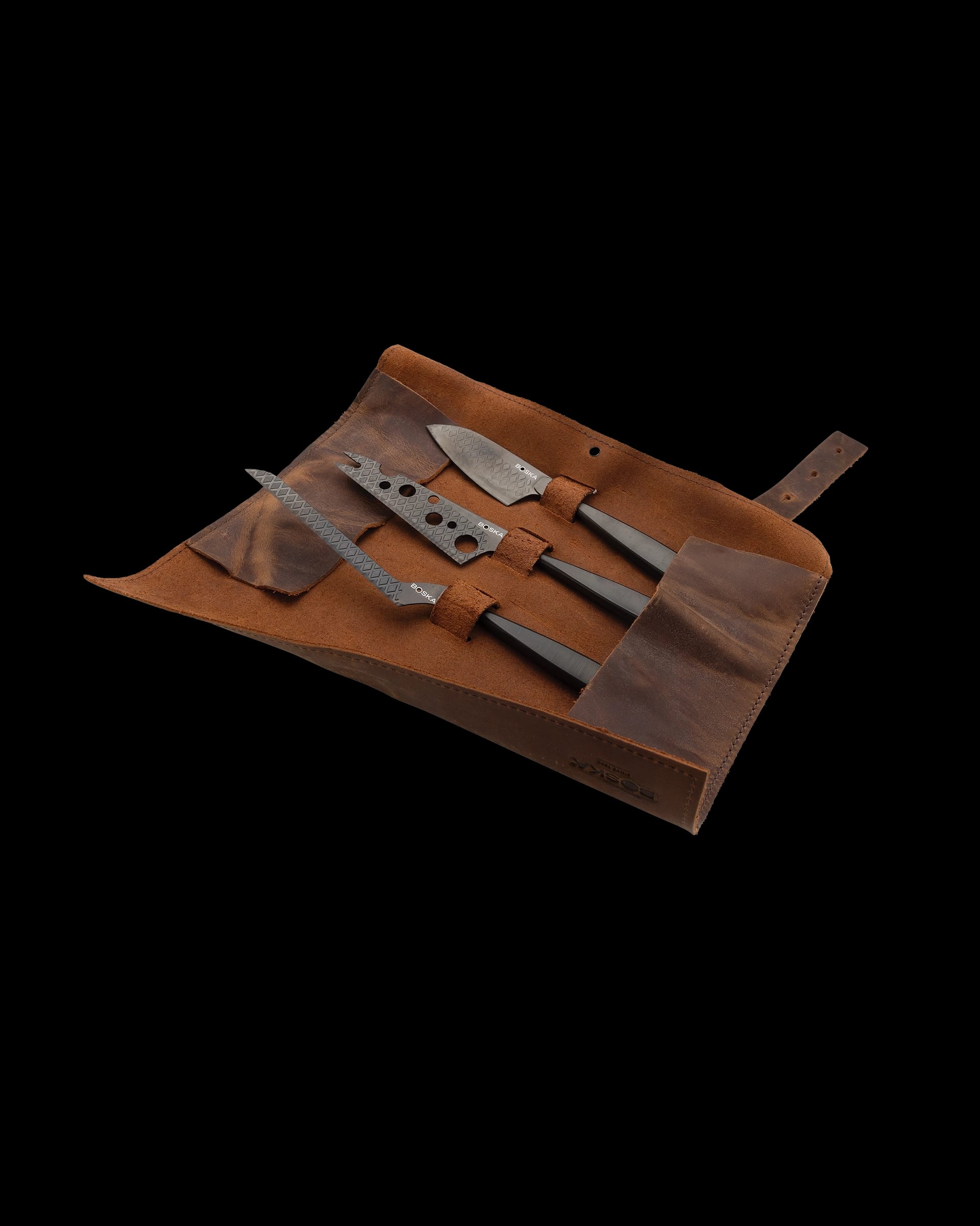 BOSKA Monaco+ Cheese Knife Set · Black