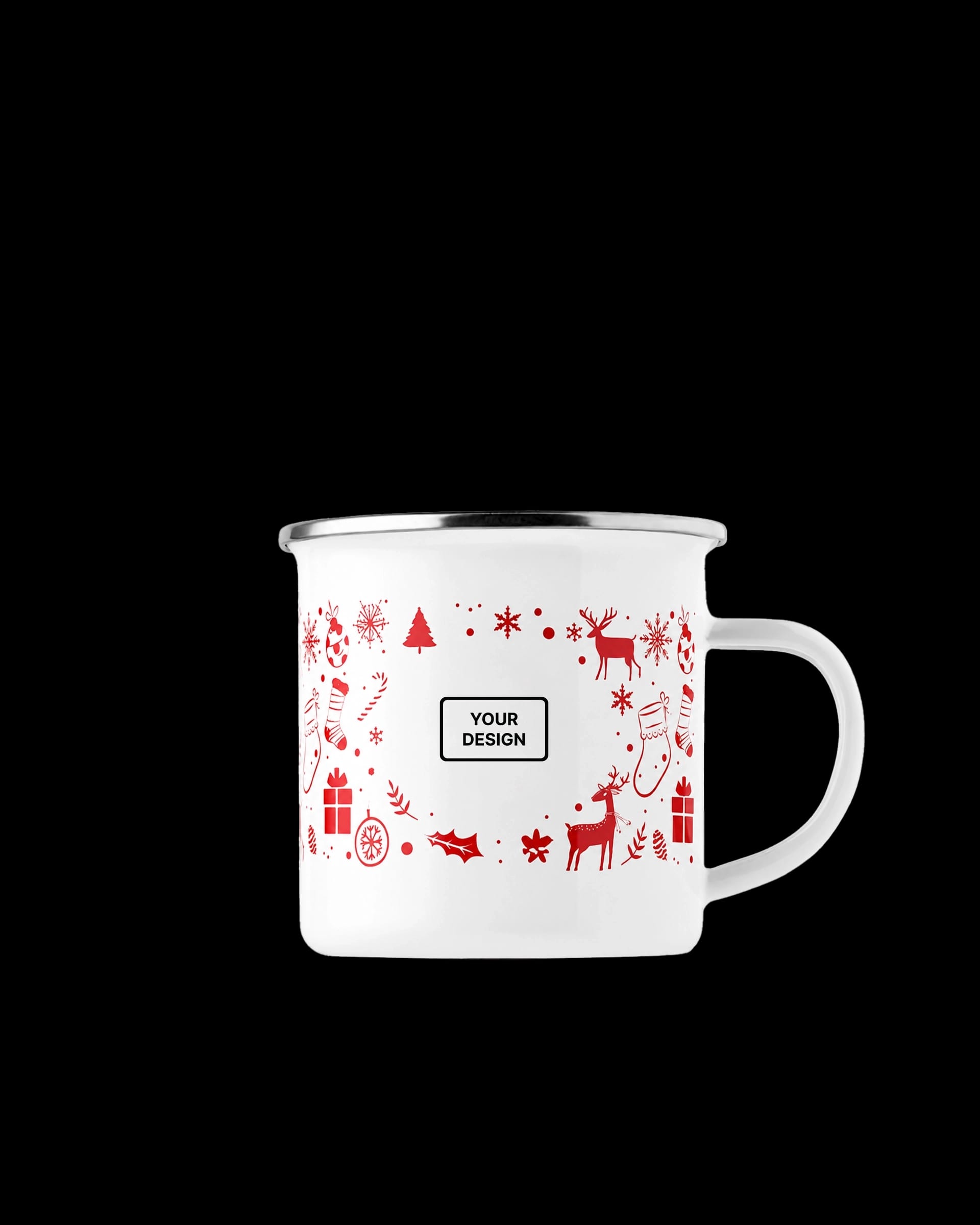 Christmas enamel mug 300ml