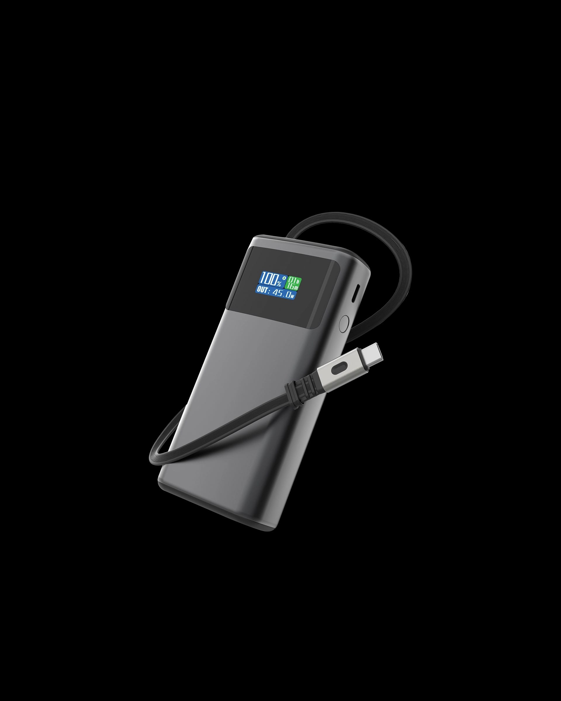 Quantum RCS Ultra-Fast PD45W Powerbank with Screen · 10,000 mAh