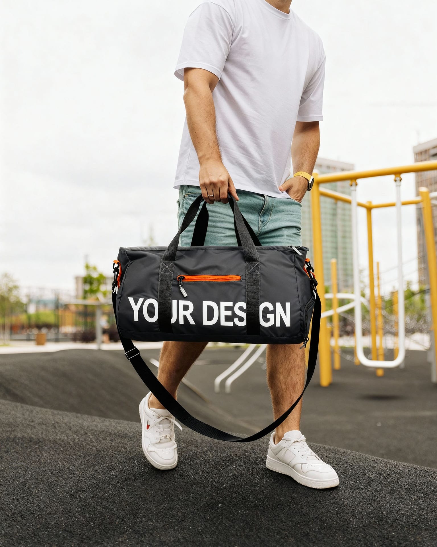Nylon Fitness Duffel Bag