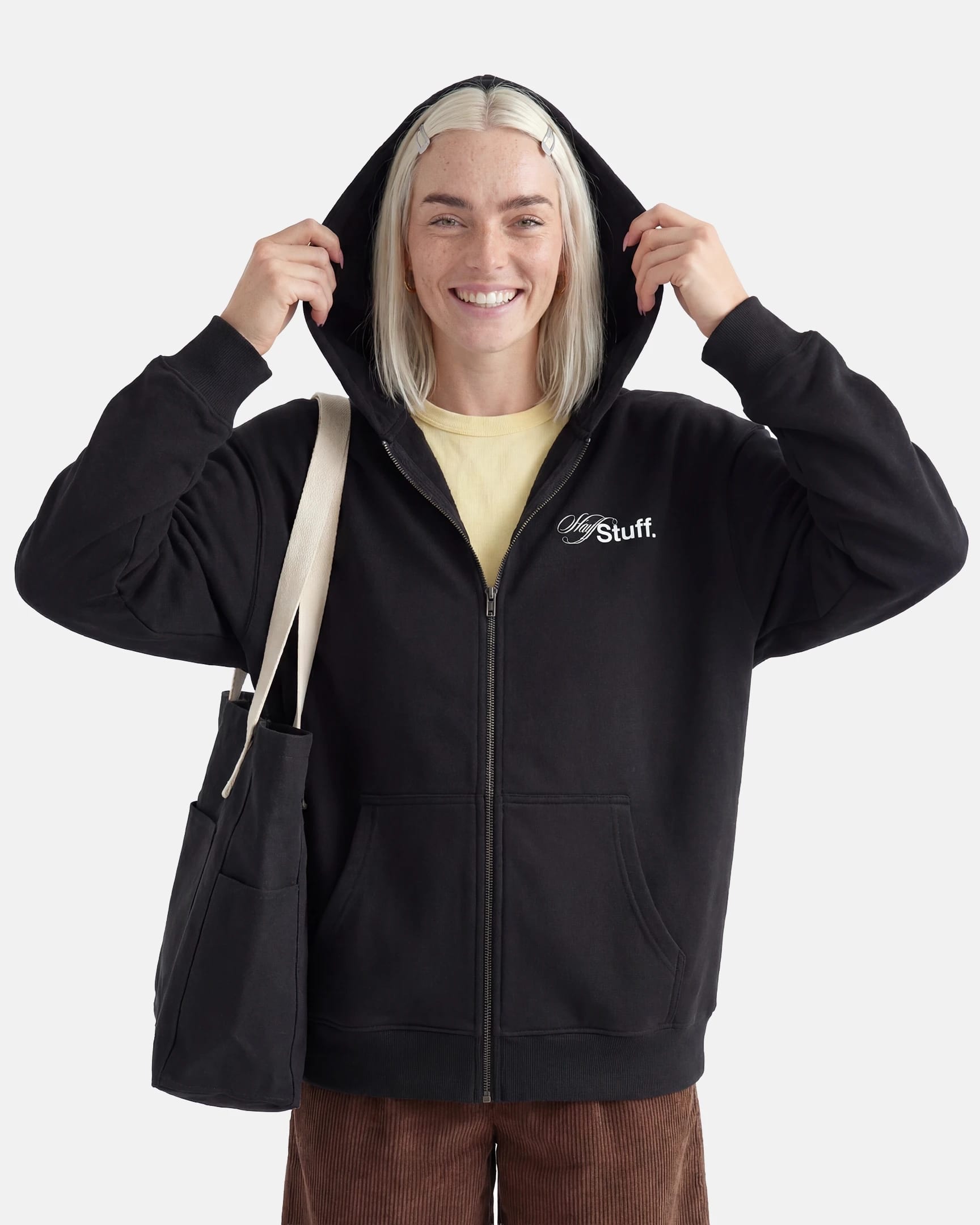 Express AS Colour Relaxed Zip Hoodie