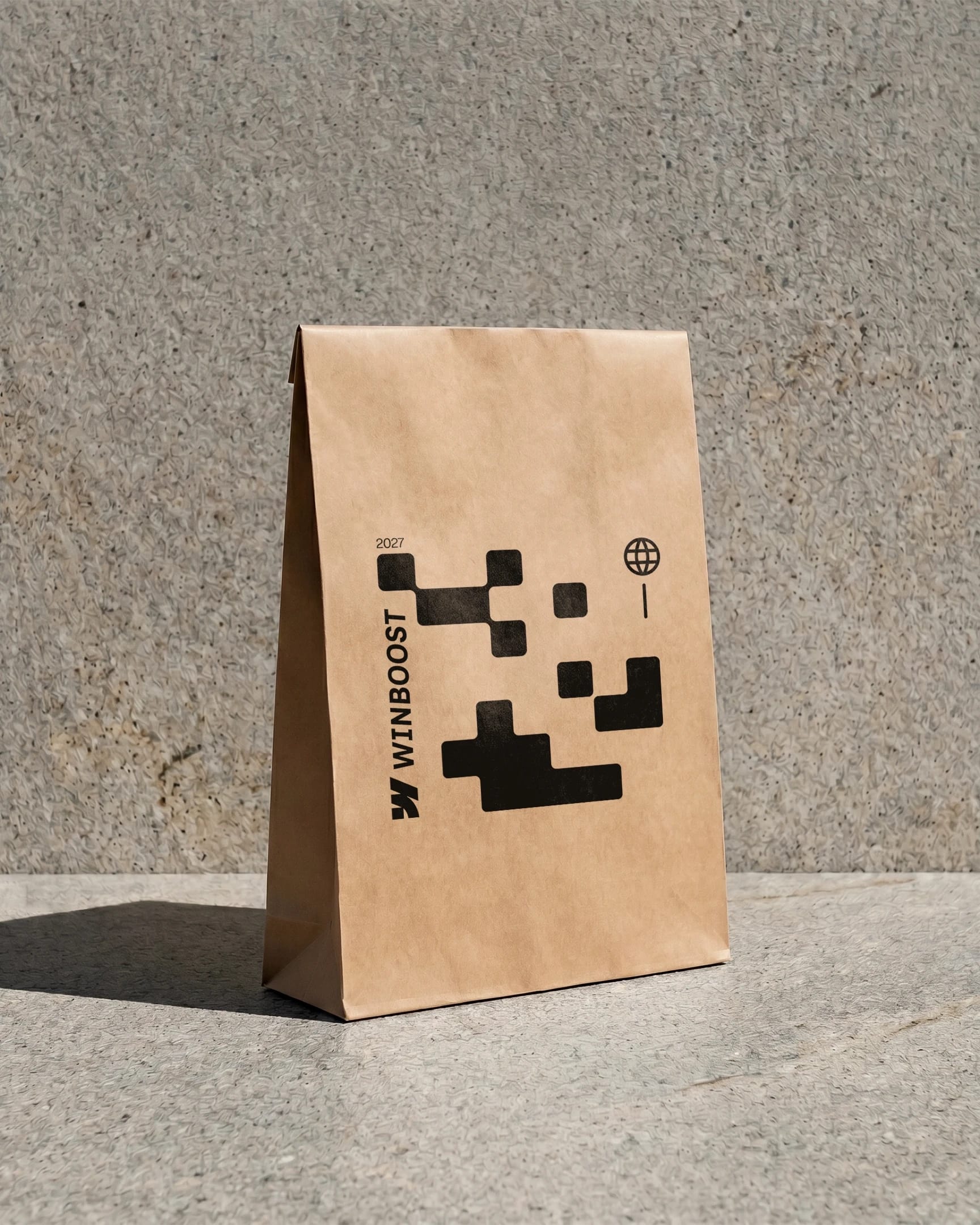 Stamped Kraft Mailer Bag