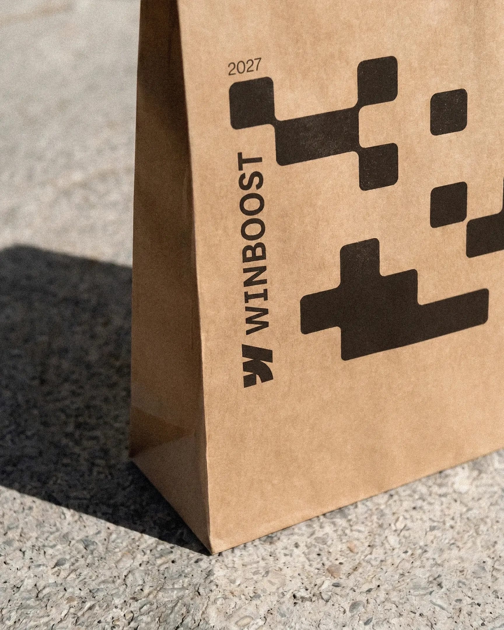 Stamped Kraft Mailer Bag