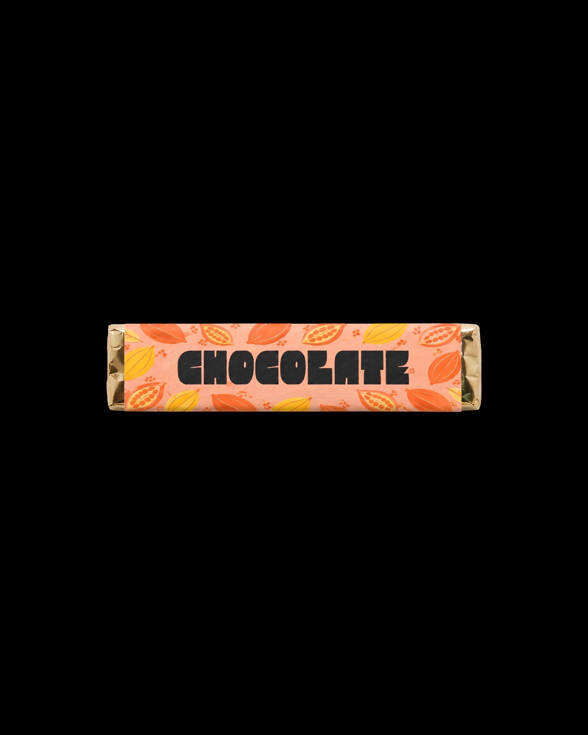 Branded milk chocolate bar