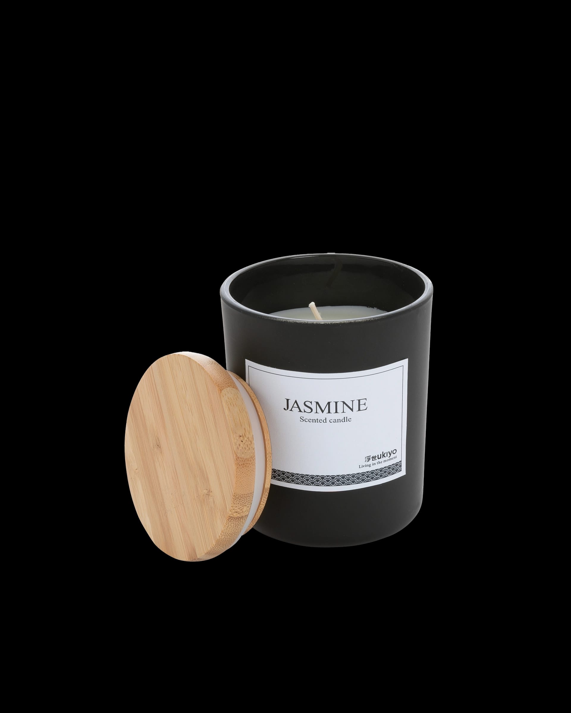 Ukiyo Scented Candle with Bamboo Lid