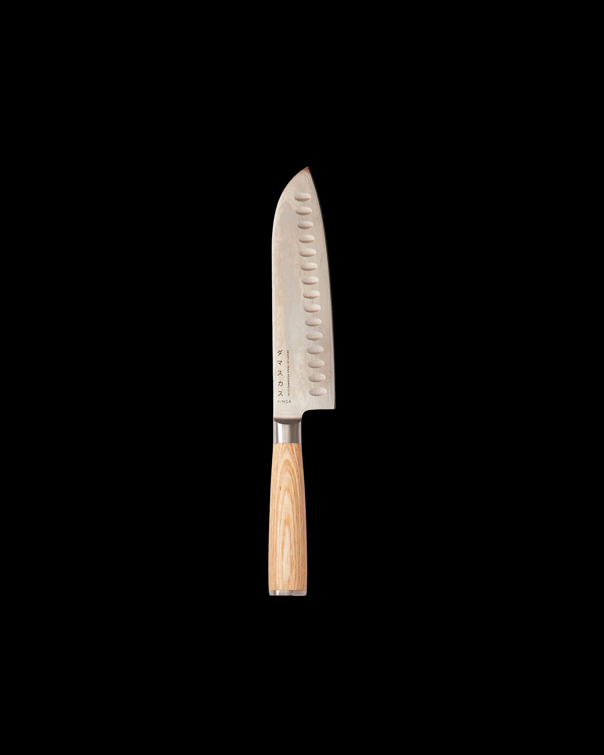 Hattasan Damascus Santoku Knife
